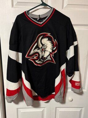 NHL Buffalo Sabres Goat Head hockey jersey CCM